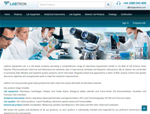 Tablet Screenshot of labtron.com